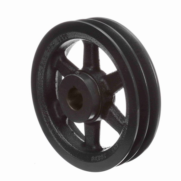 2 Groove Cast Iron Fhp - Finished Bore Sheave, 2BK80X 1 1/8